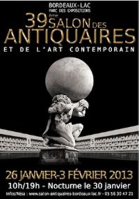Salon des Antiquaires de l’Art Contemporain. Du 26 janvier au 3 février 2013 à Bordeaux. Gironde. 